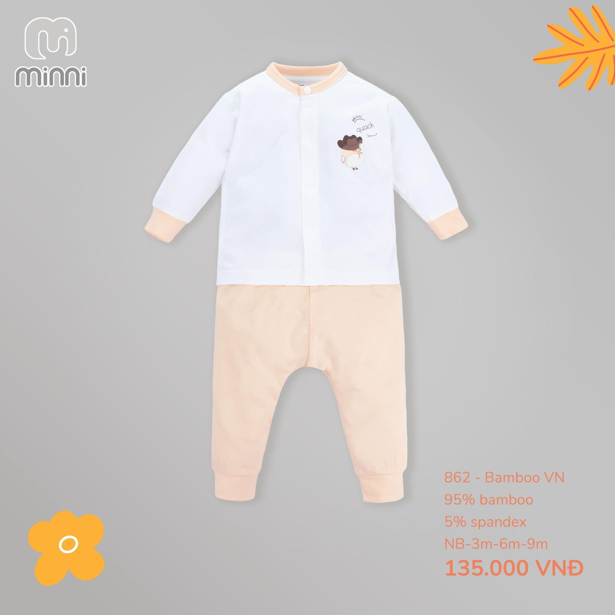  Bộ cài giữa sơ sinh UR 862 