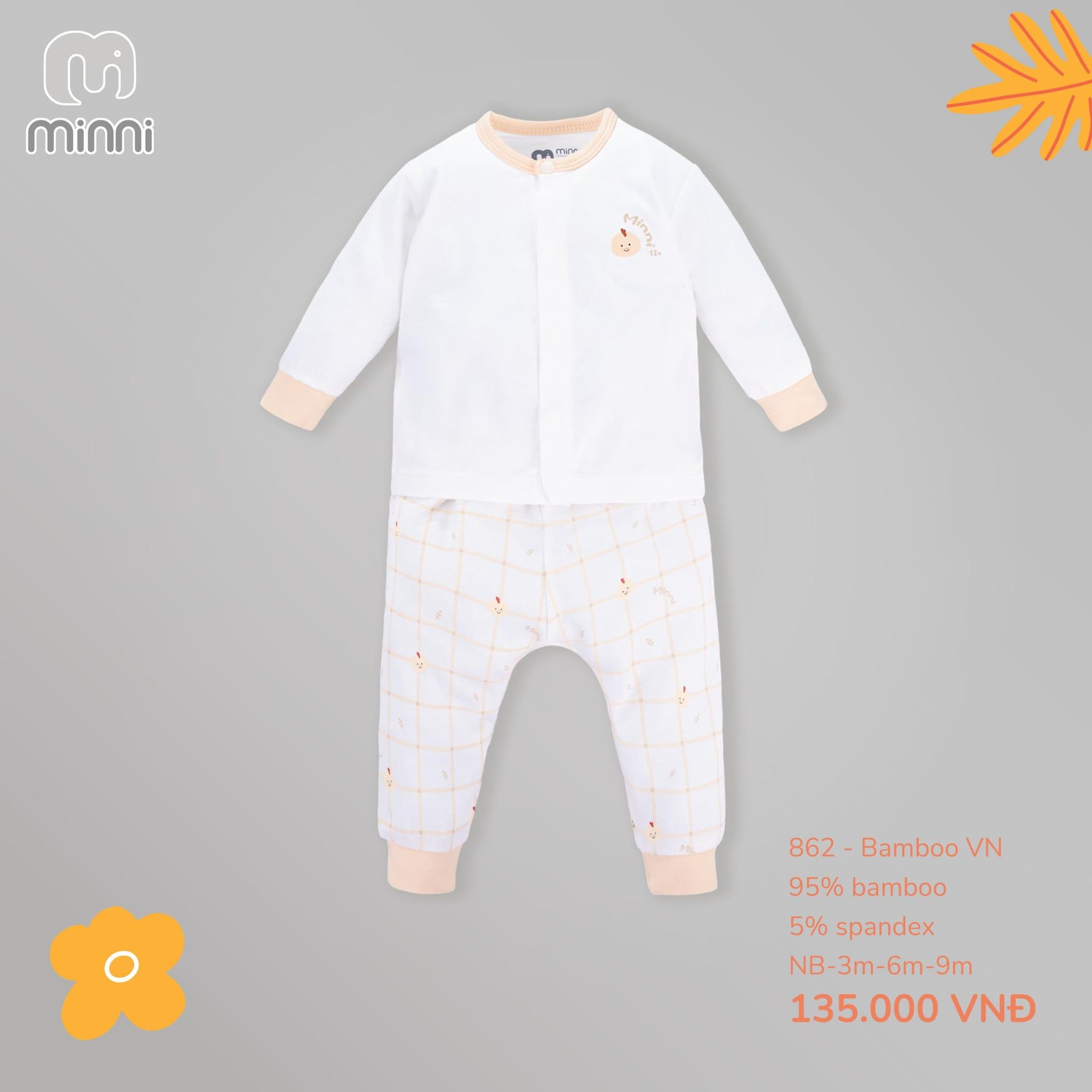  Bộ cài giữa sơ sinh UR 862 