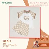  Bộ cộc tay ponyy brown UR 517 