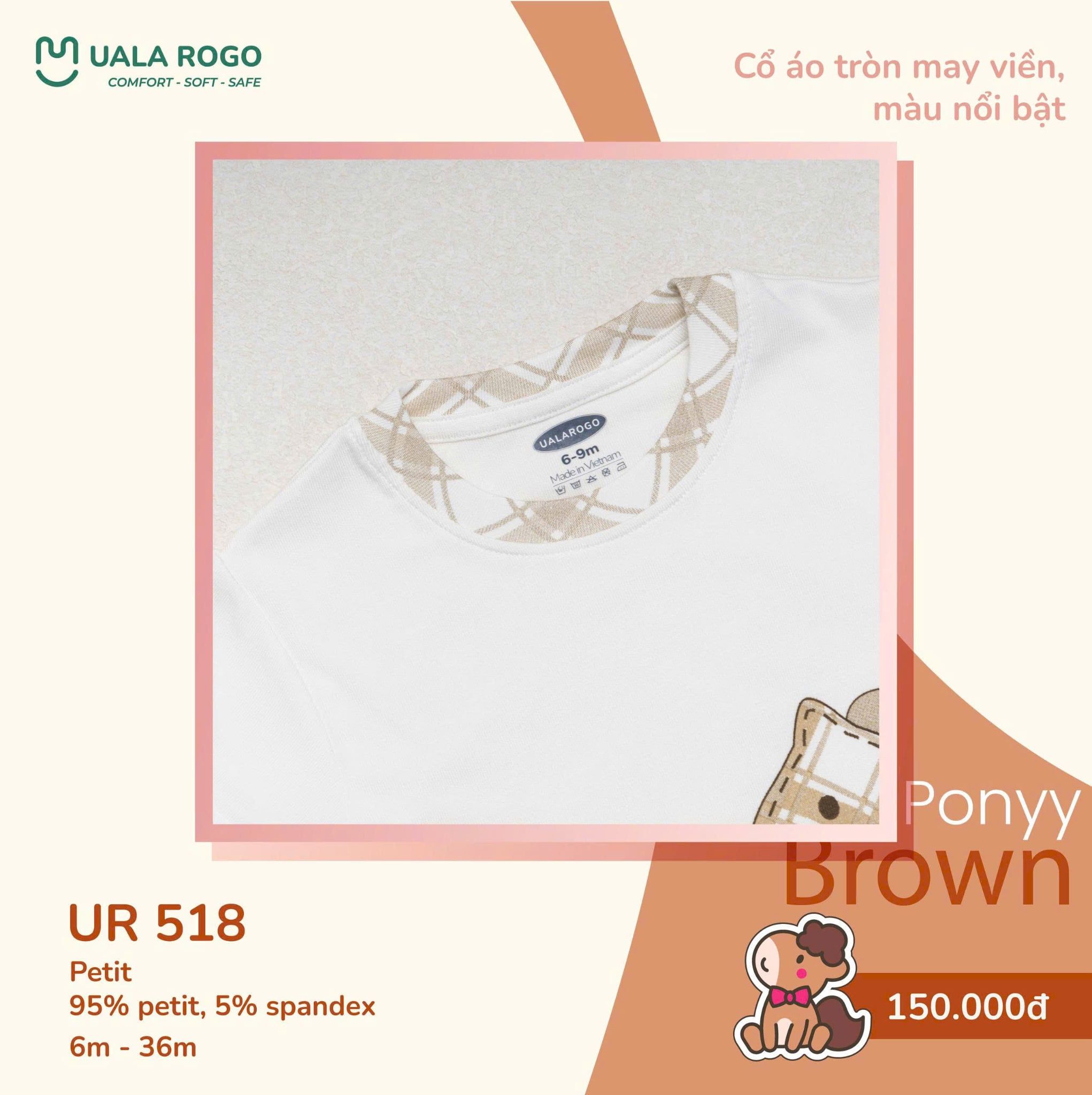  Bộ côc tay in ngựa ponyy brown UR 518 