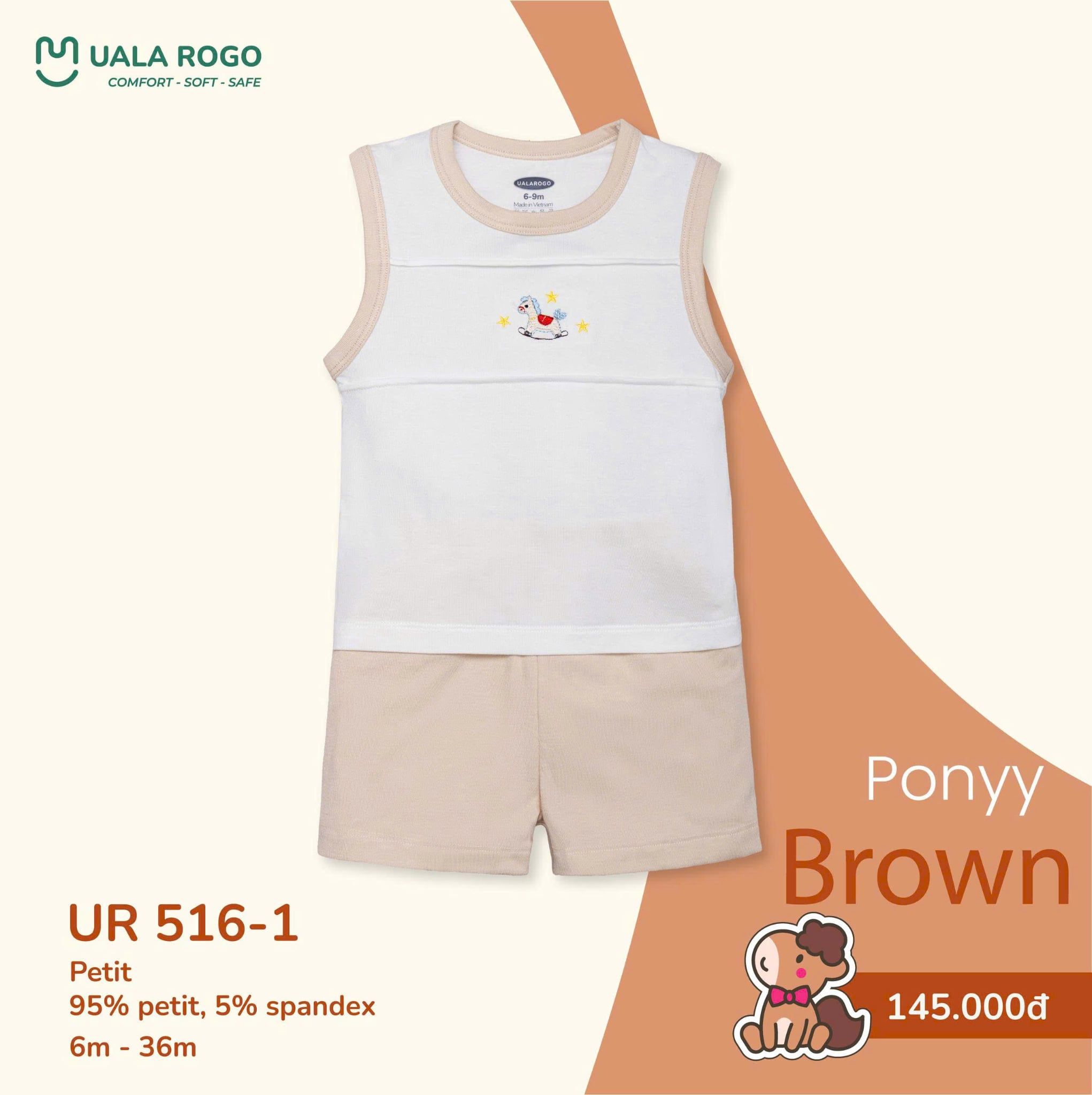  Bộ sát nách ponyy brown UR 516 