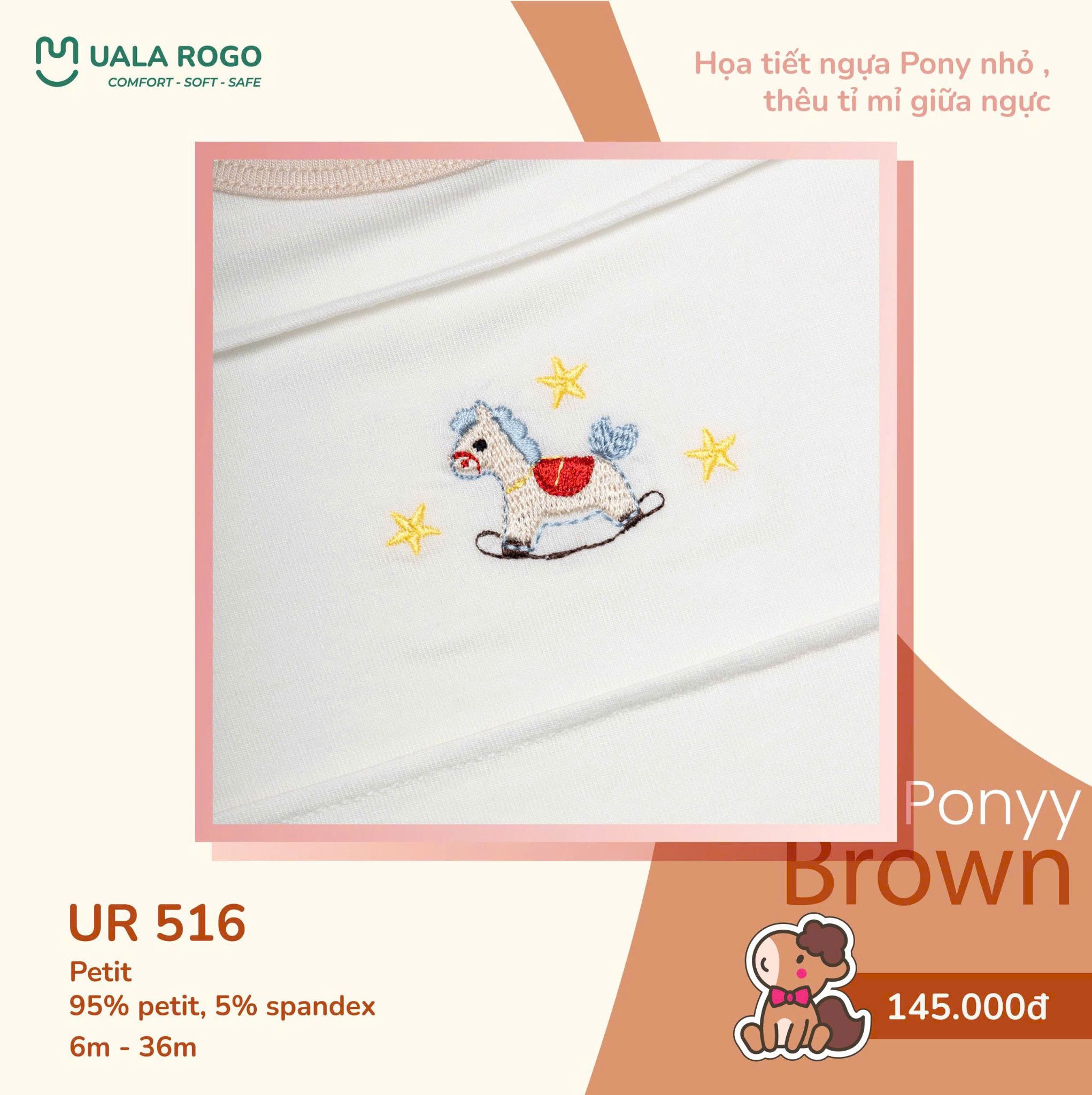  Bộ sát nách ponyy brown UR 516 