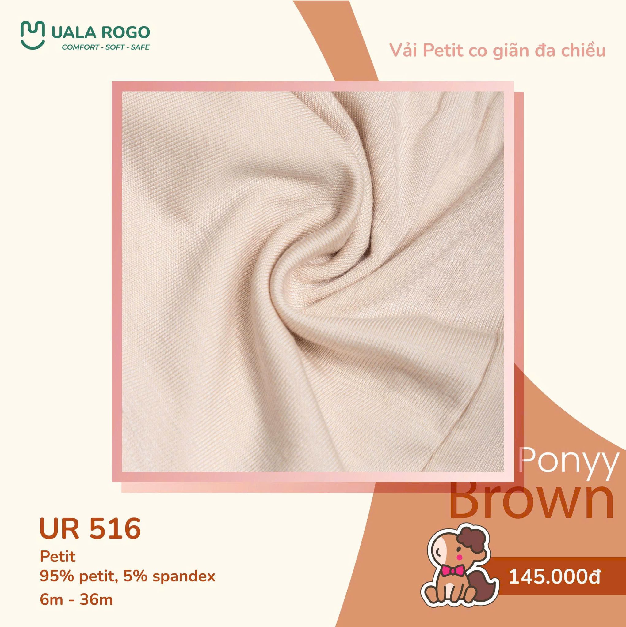  Bộ sát nách ponyy brown UR 516 