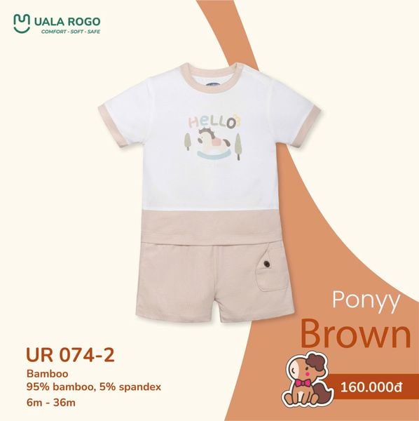  Bộ cộc ponyy brown UR 074 