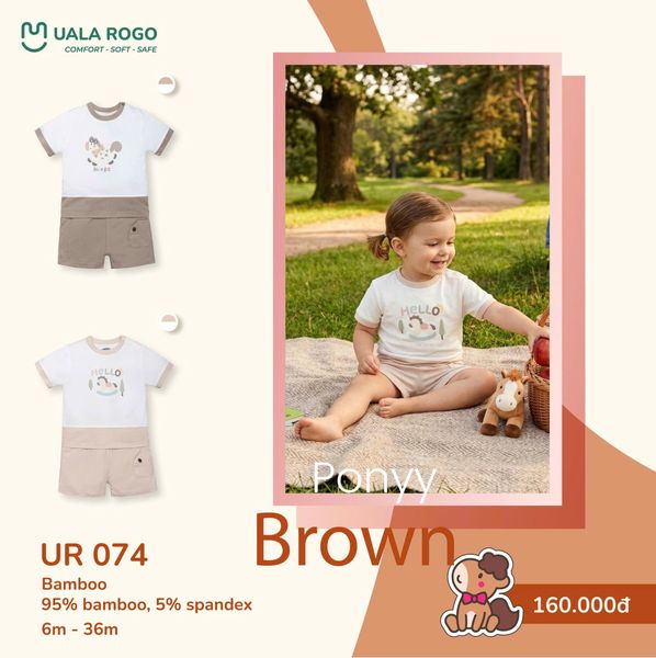  Bộ cộc ponyy brown UR 074 