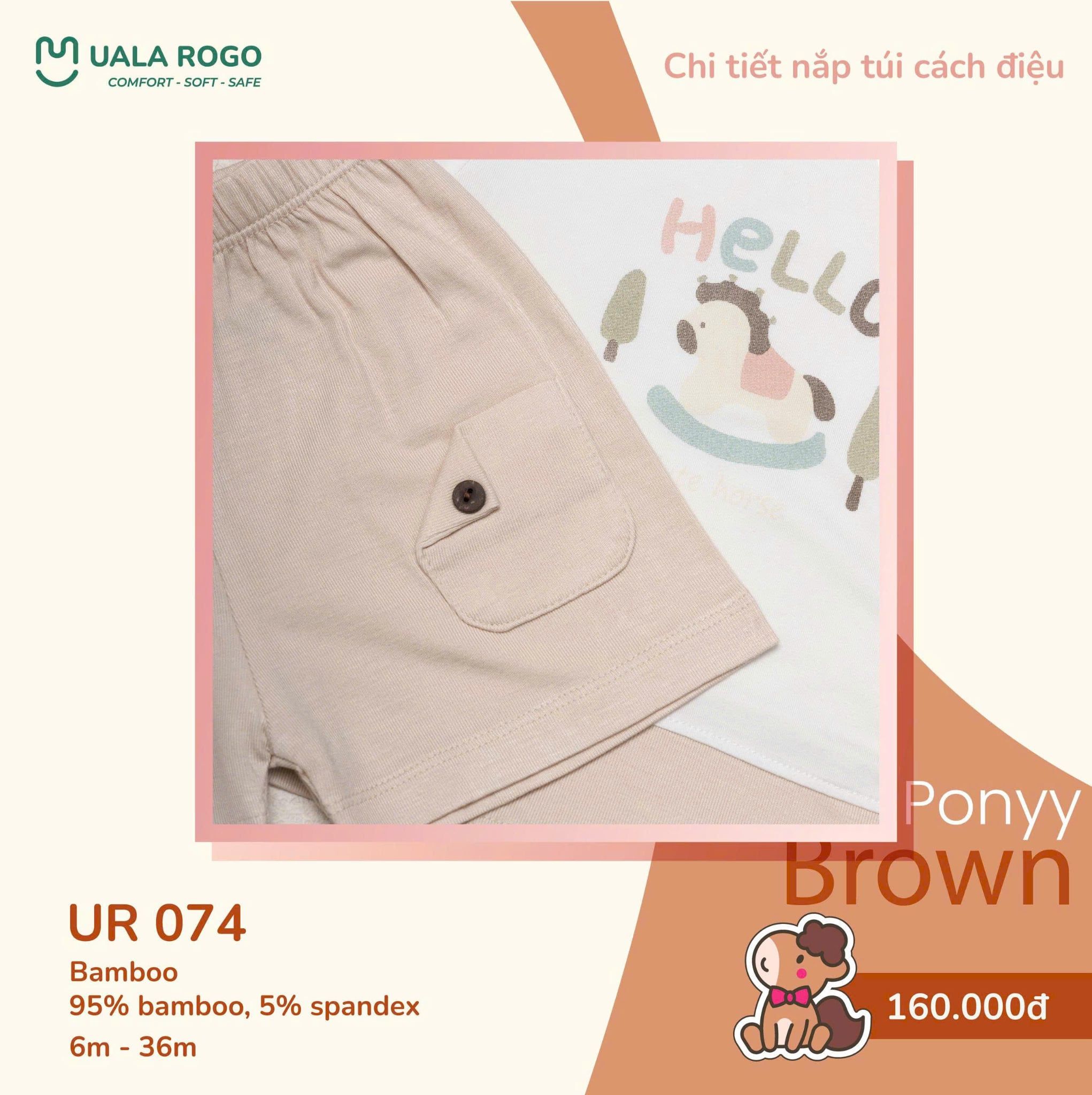  Bộ cộc ponyy brown UR 074 