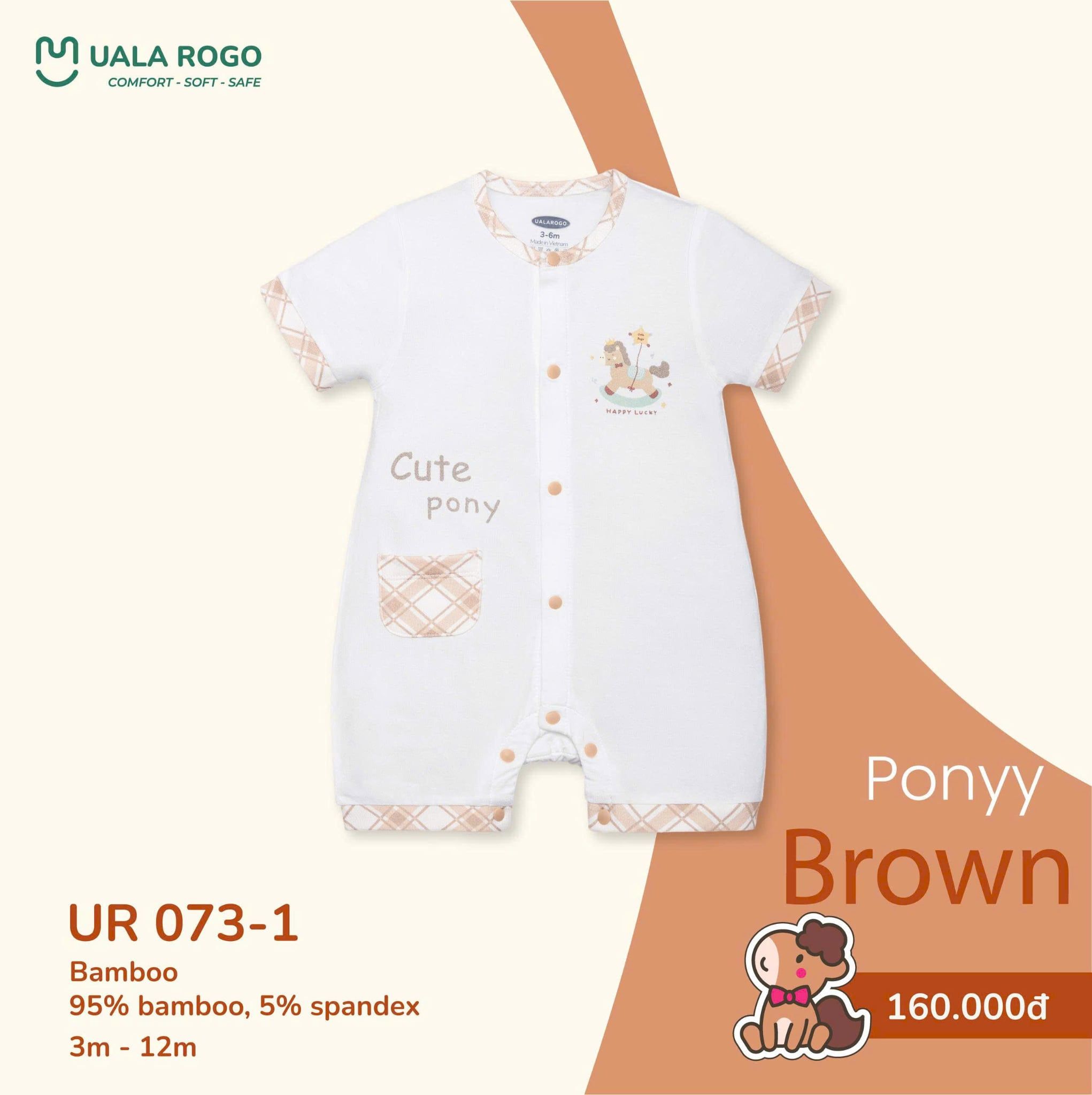  Bộ body cộc ponyy brown UR 073 