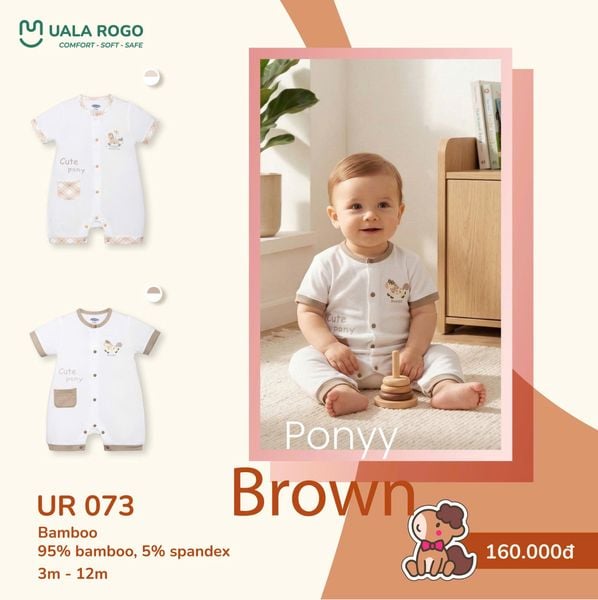  Bộ body cộc ponyy brown UR 073 
