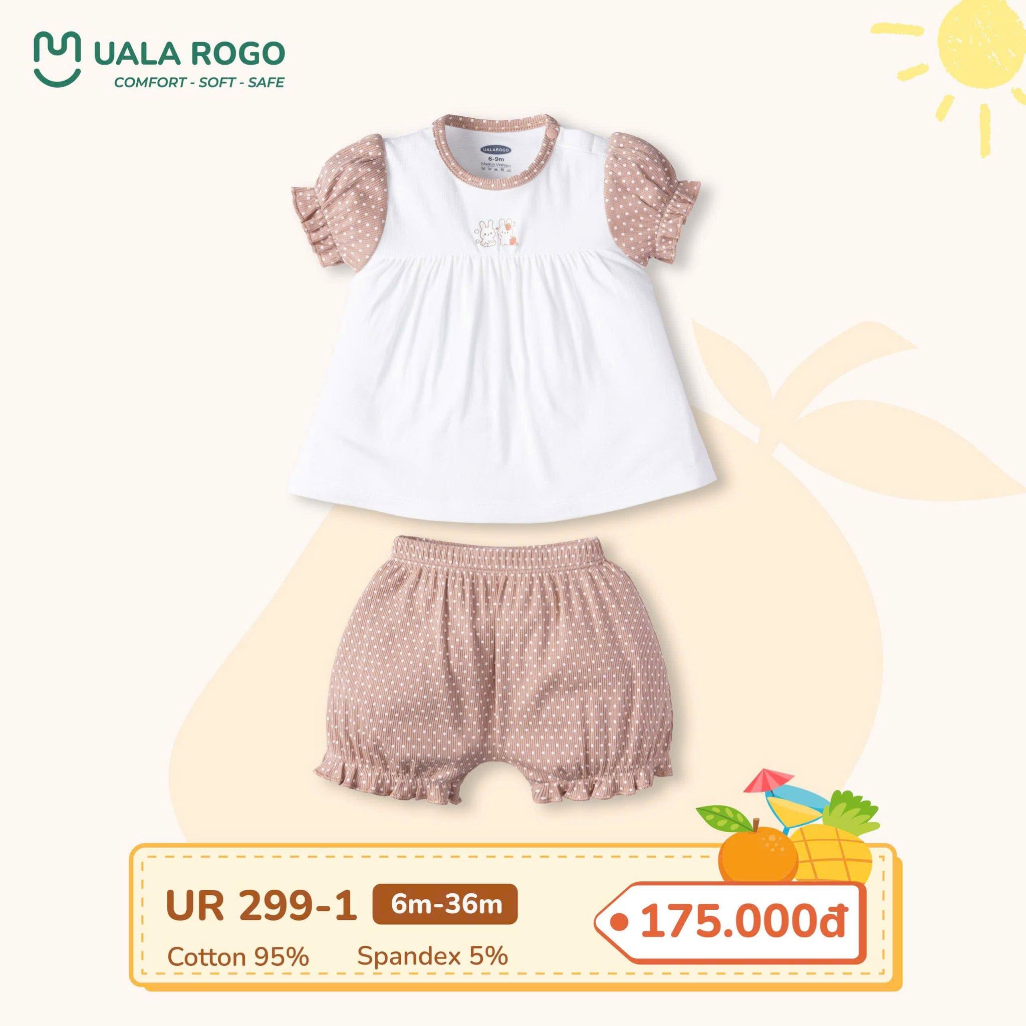  Bộ cộc bé gái UR 299 