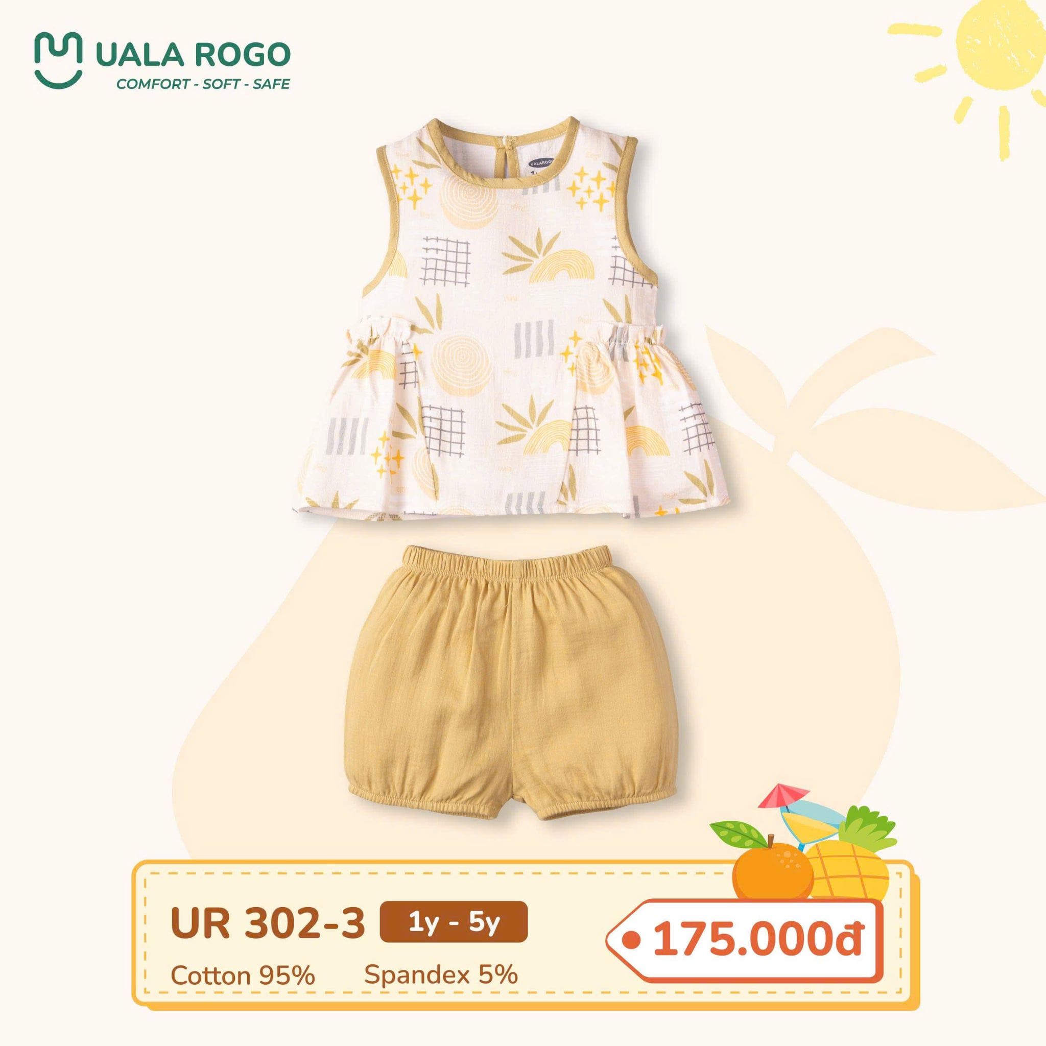  Bộ sát nách bé gái UR 302 