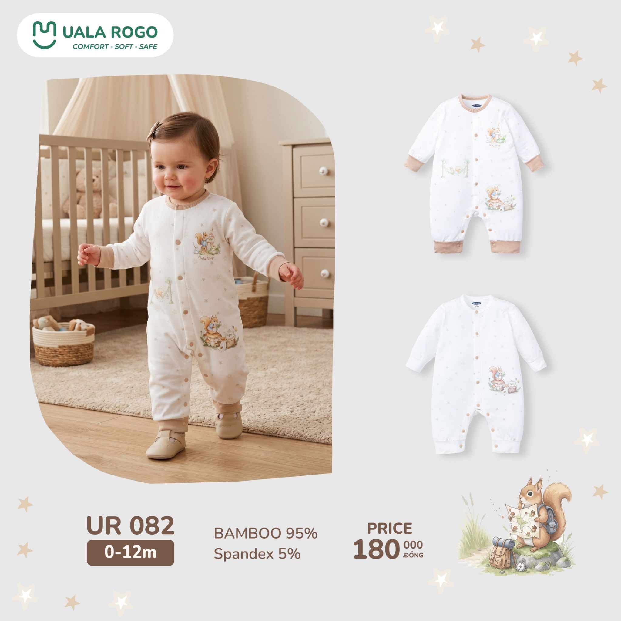  Bộ body Sóc nhí UR 082 