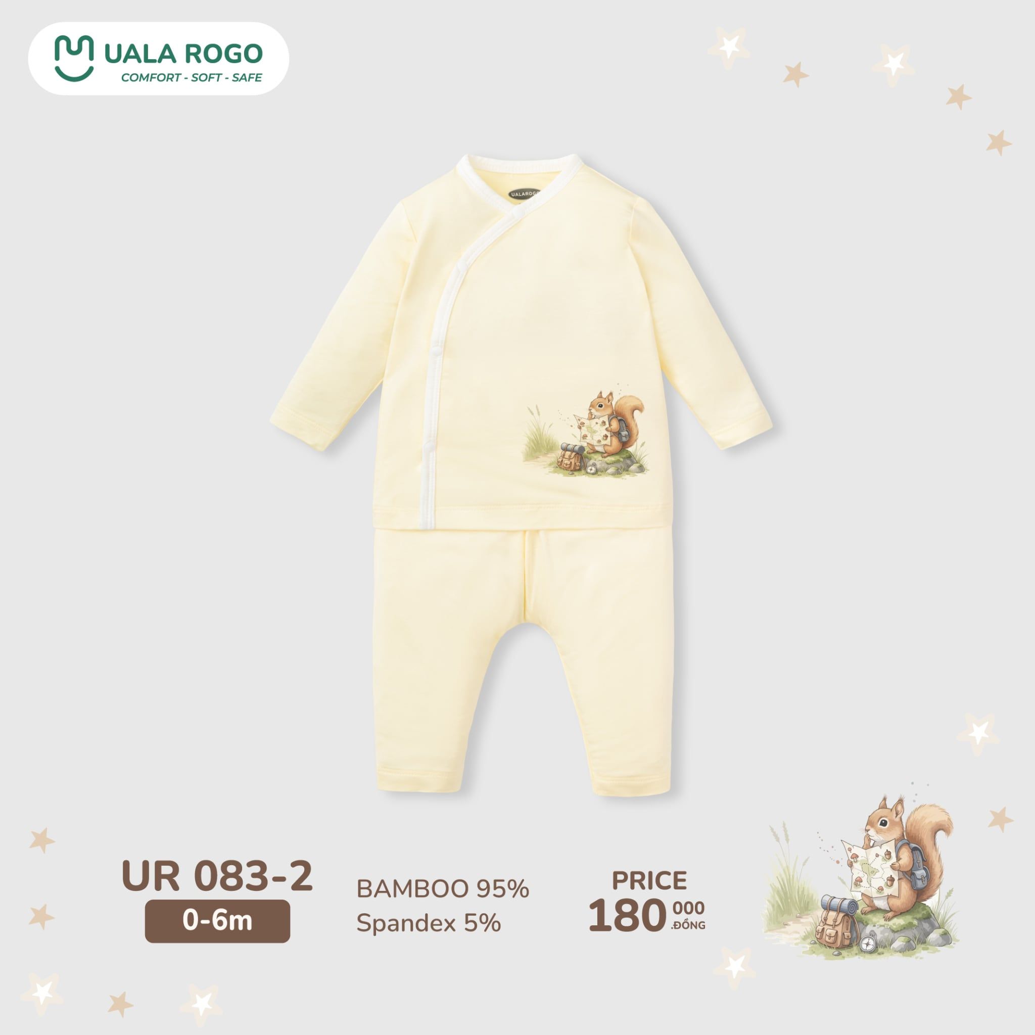  Bộ SS cài chéo Sóc nhí UR 083 