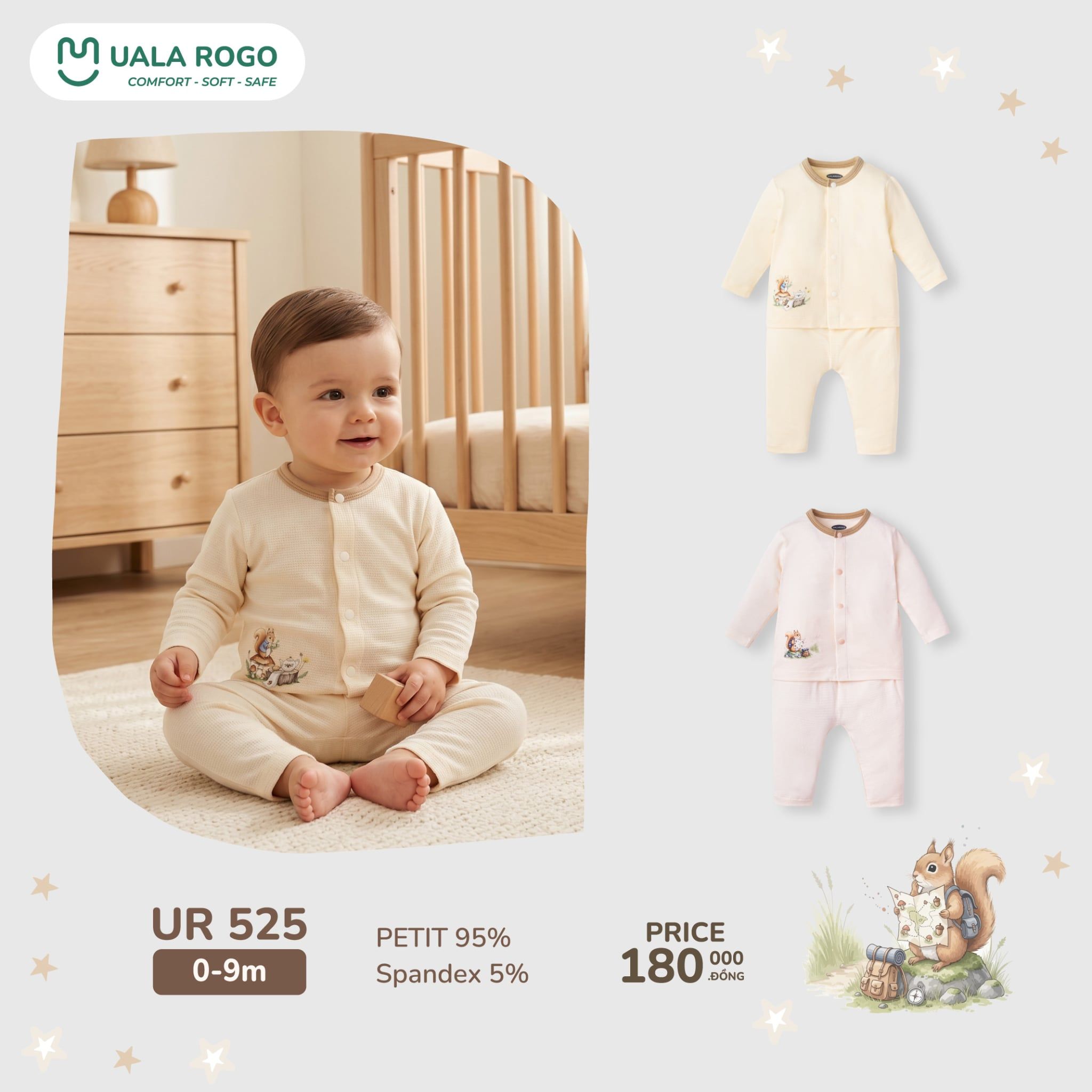  Bộ SS cài giữa sóc nhí UR 525 