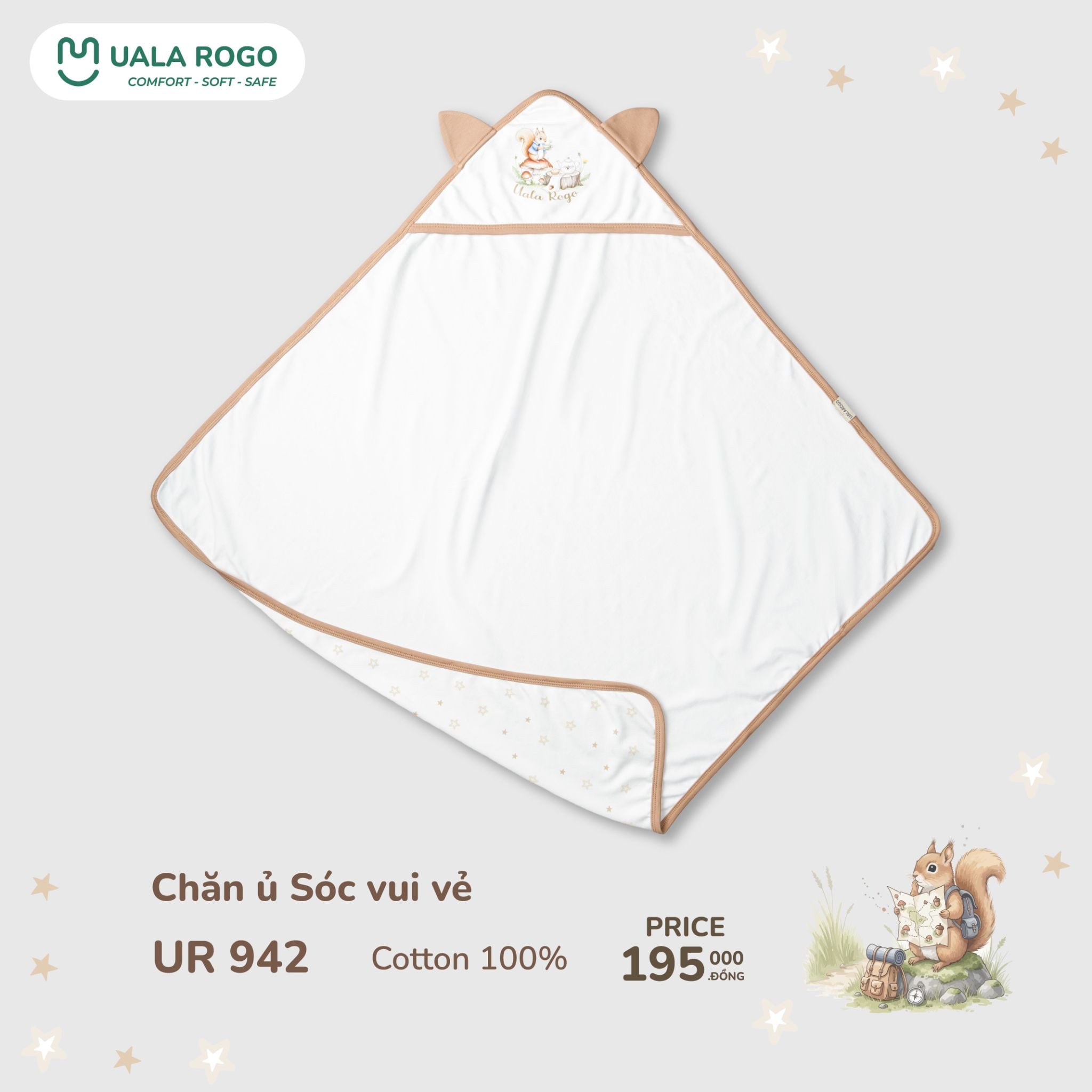  Chăn ủ Sóc vui vẻ UR 942 