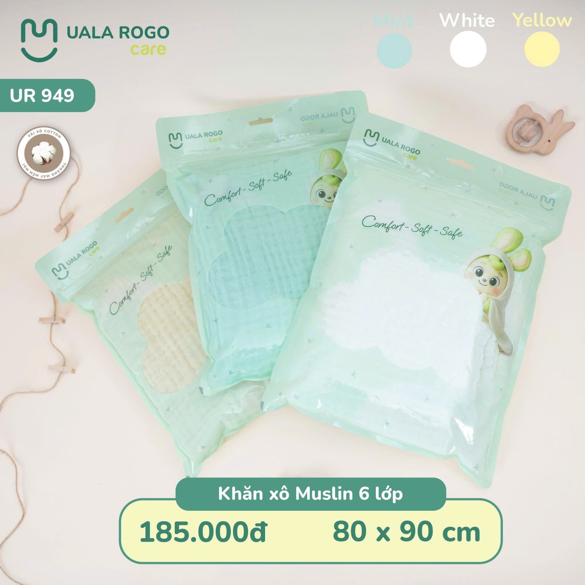  Khăn tắm xô nhăn (6lớp) UR 949 