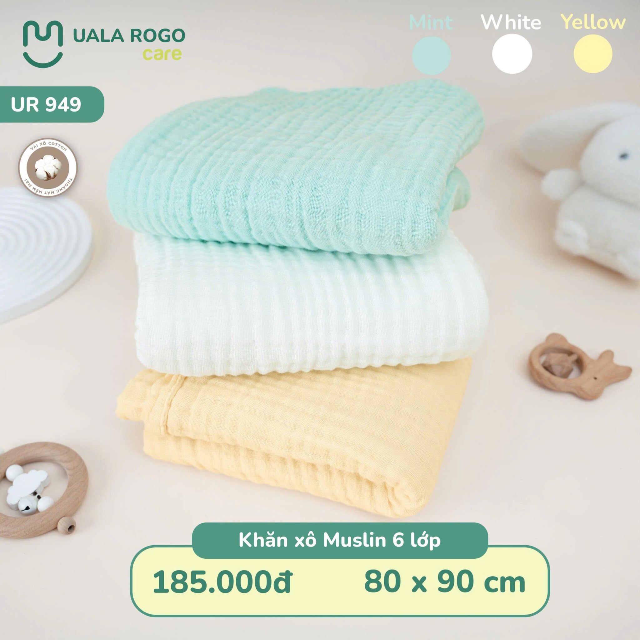  Khăn tắm xô nhăn (6lớp) UR 949 