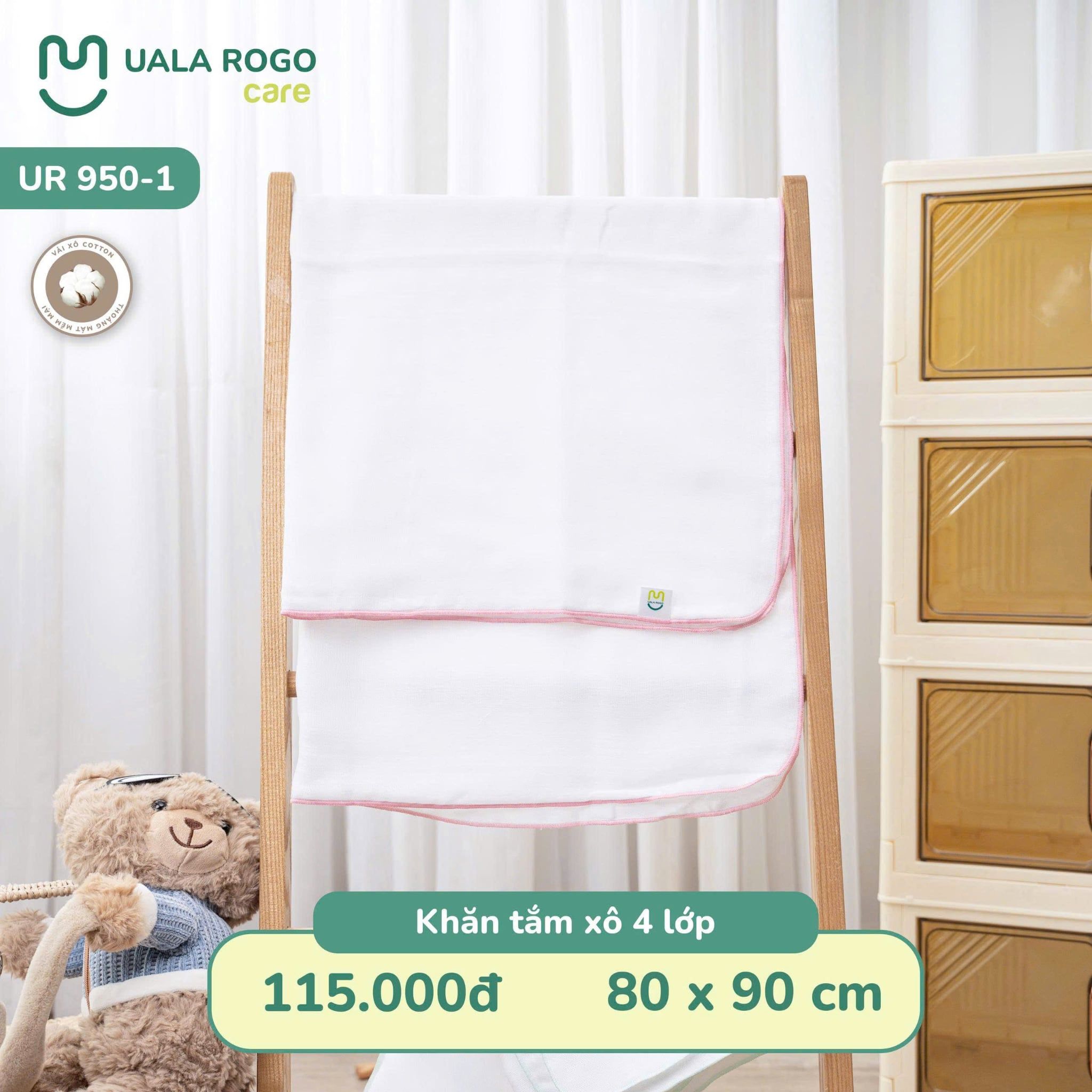  Khăn sữa xô sợi tre ( 3lớp) UR 950 