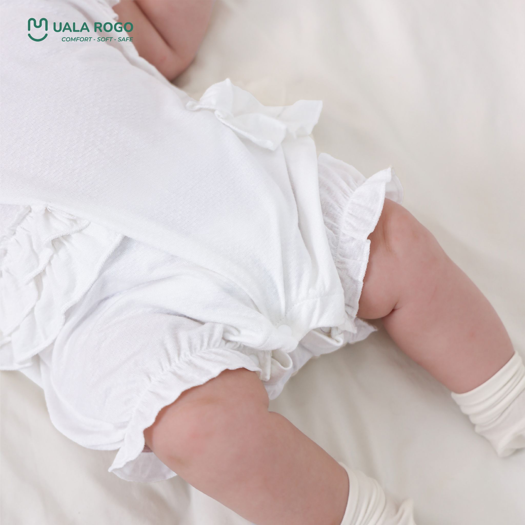  Body cộc Soft Ruffle Adorable in white UR 093 