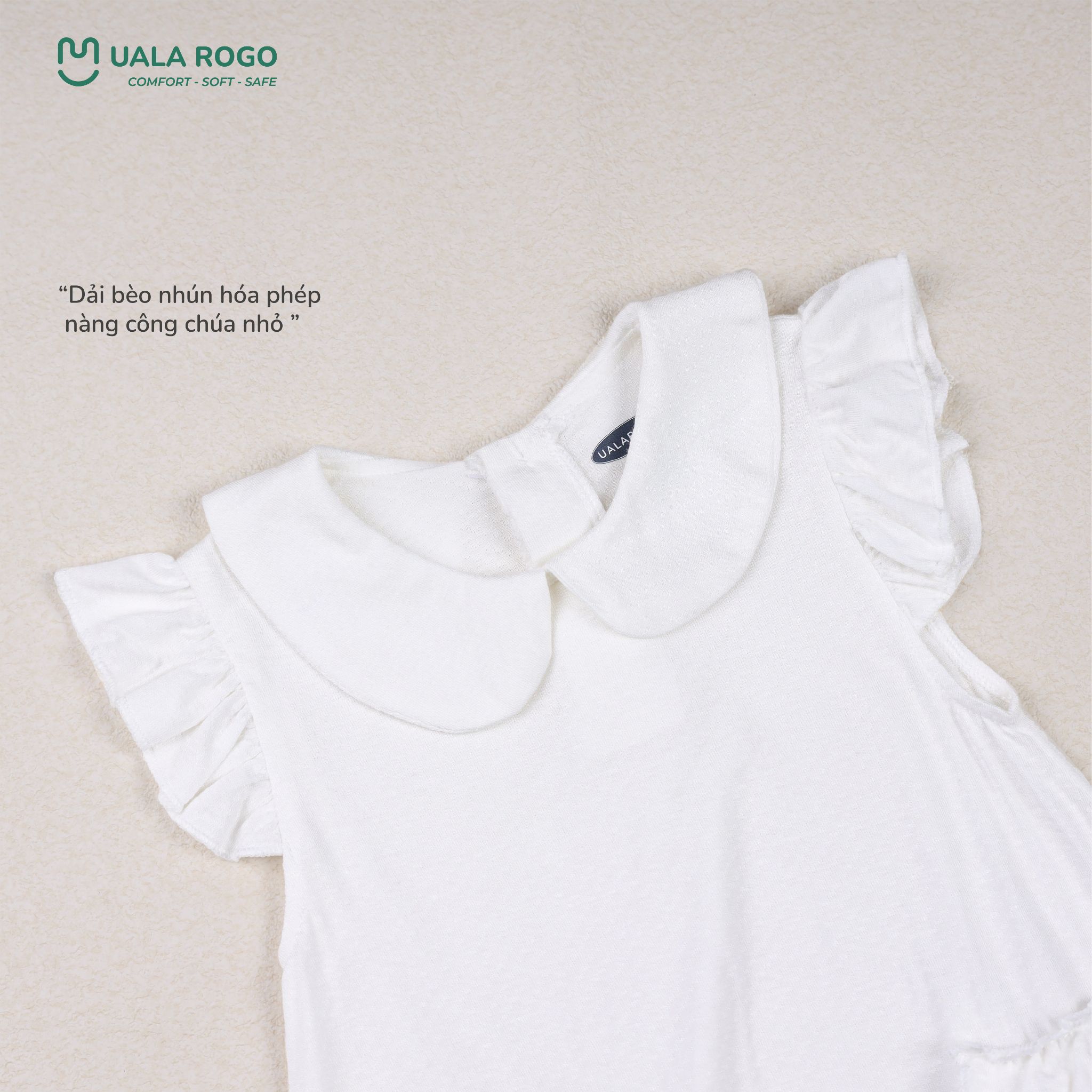  Body cộc Soft Ruffle Adorable in white UR 093 