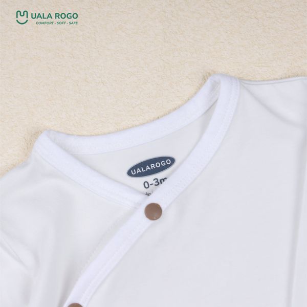  Bộ Sơ Sinh cài chéo bé trai adorable in white UR 098 