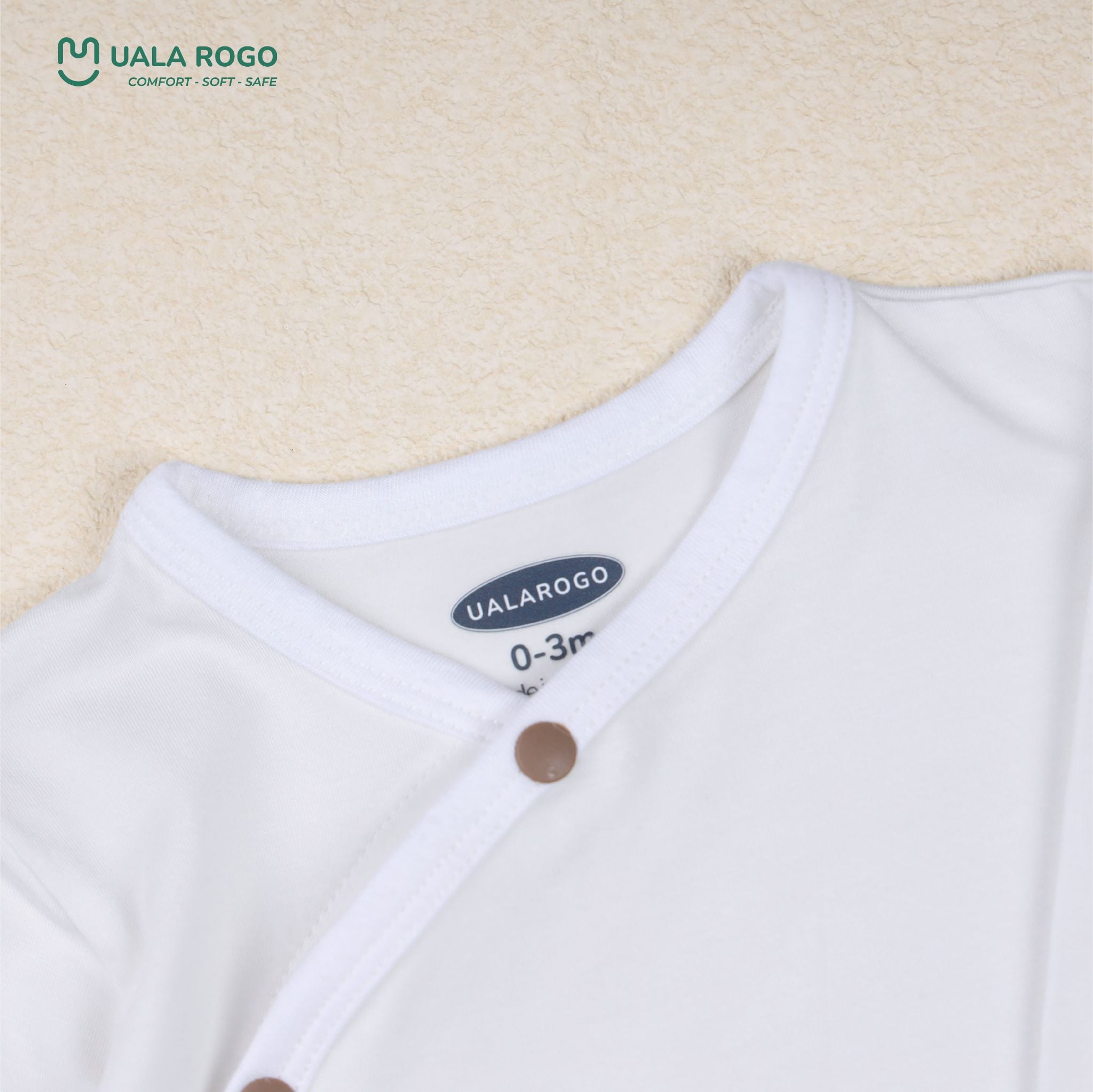  Bộ Sơ Sinh cài chéo bé trai adorable in white UR 098 