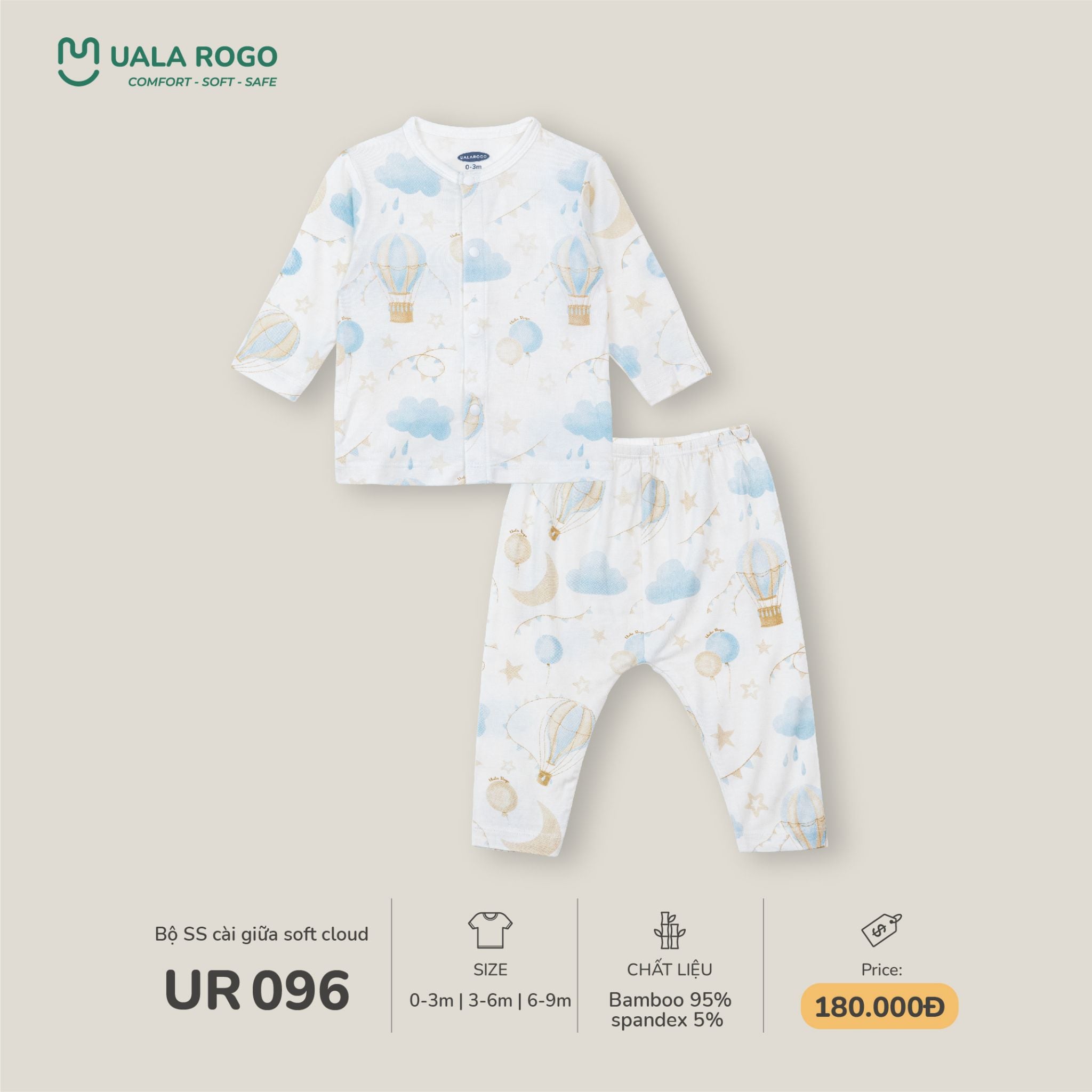  Bộ SS cài giữa soft cloud UR 096 