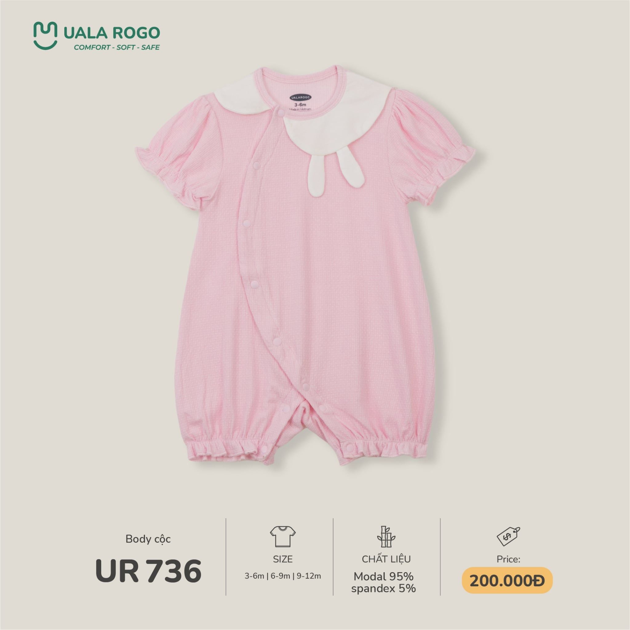  Body cộc lala bunny UR 736 
