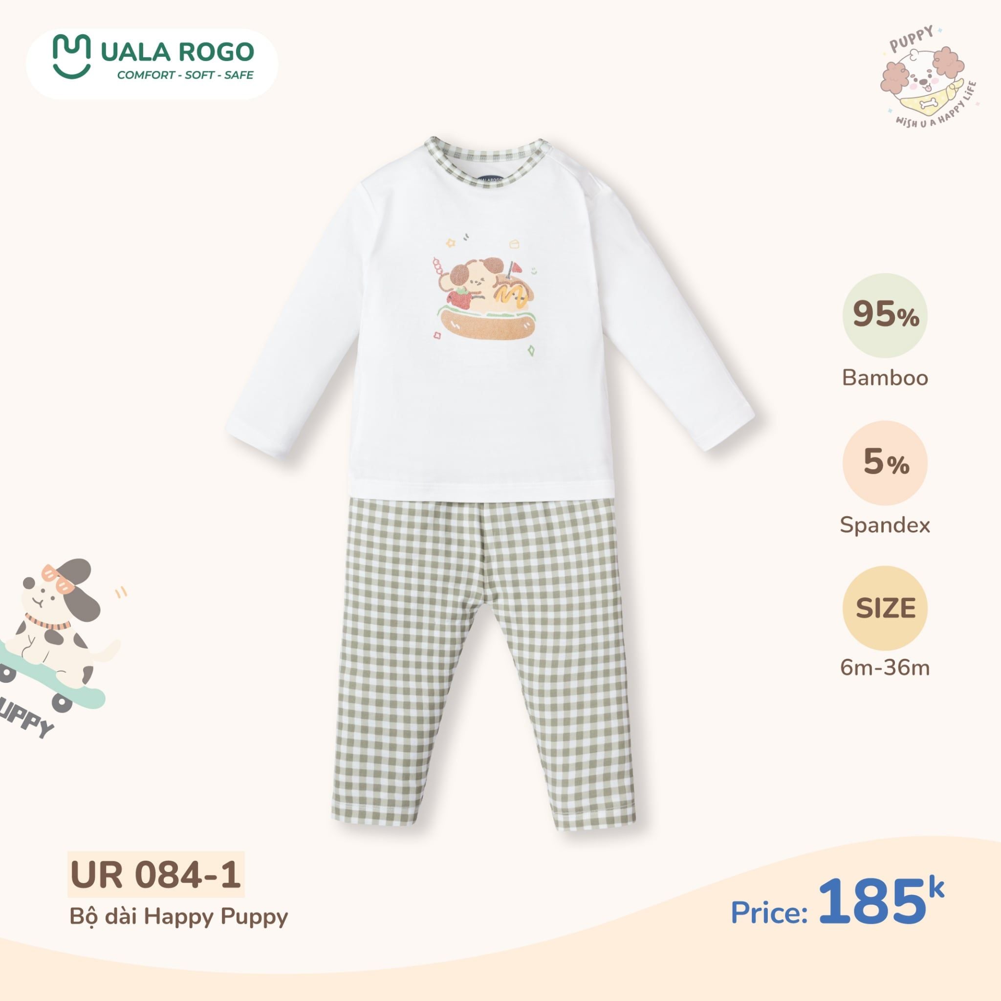 Bộ dài Happy Puppy UR 084 
