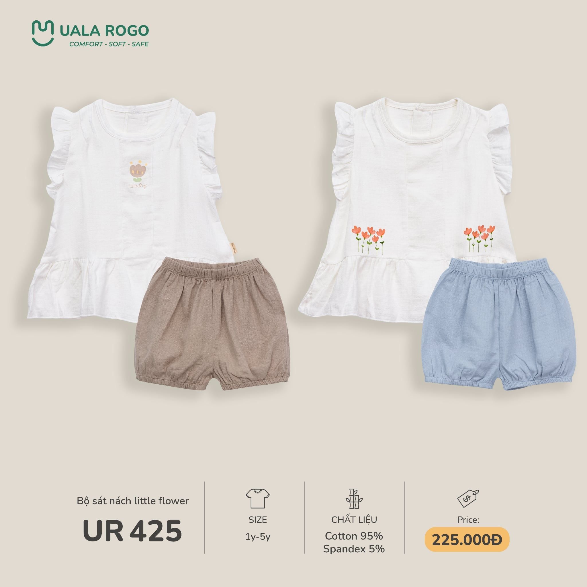  Bộ sát nách little flower UR 425 