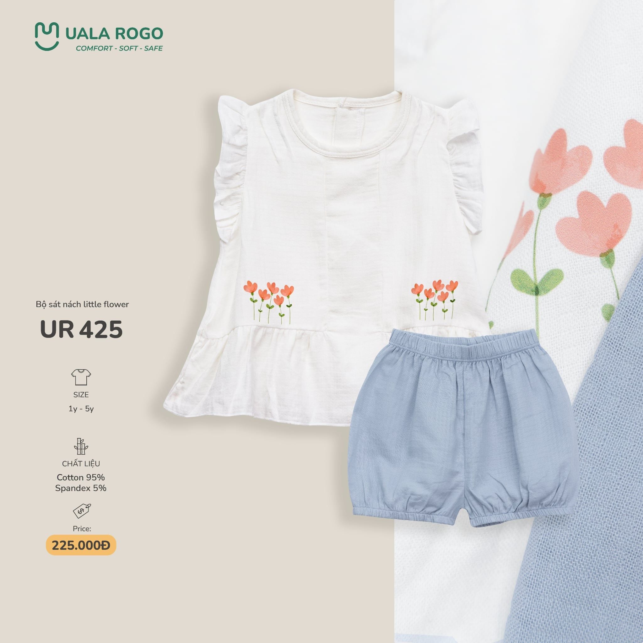  Bộ sát nách little flower UR 425 