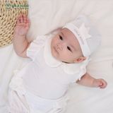  Mũ Sơ Sinh Adorable in white UR 959 