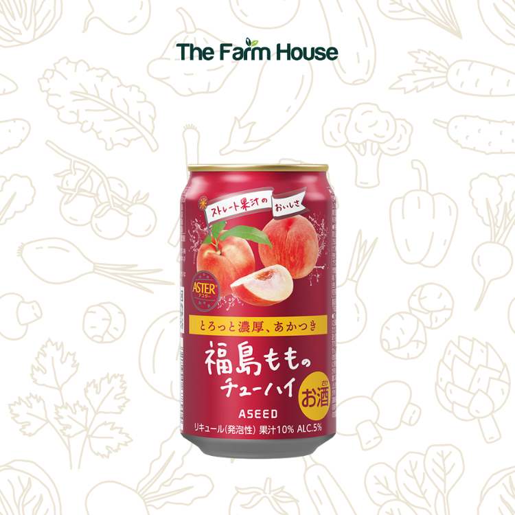  Cocktail Chu-Hi Đào Fukushima ASEED 5% 350ML 