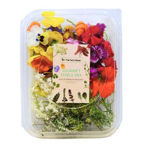  Hoa nhỏ trang trí 20g/Mixed small edible flowers 20g 