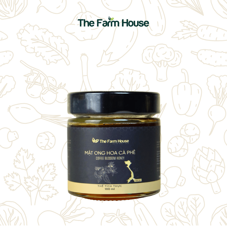  Mật ong hoa cà phê nguyên chất 100ML/Premium coffee blossom honey 100ML 