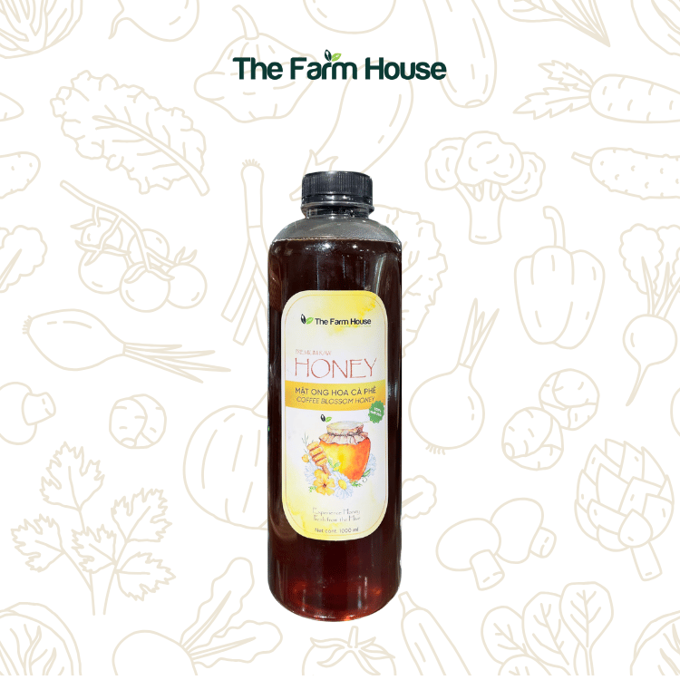  Mật ong hoa cà phê nguyên chất 1L/Premium coffee blossom honey 1L 