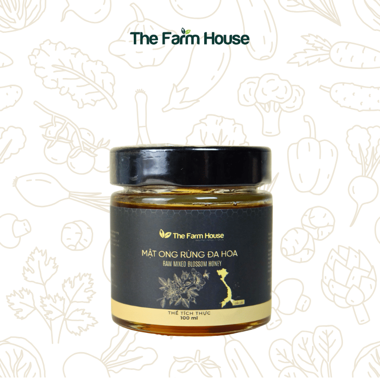  Mật ong rừng đa hoa nguyên chất 100ML/Premium raw mixed blossom honey 100ML 