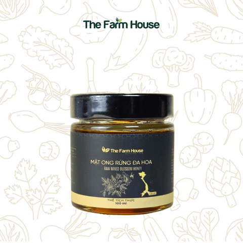  Mật ong rừng đa hoa nguyên chất 100ML/Premium raw mixed blossom honey 100ML 