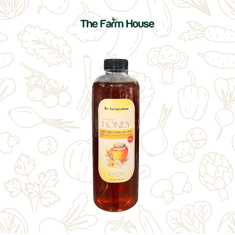  Mật ong rừng đa hoa nguyên chất 1L/Premium multi-flowers honey 1L 