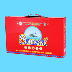 Nước Yến sào Khánh Hòa Sanest hộp 6 lon hộp quà tặng - 001H6QT