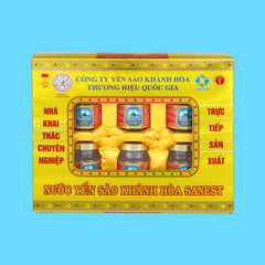 Nước yến sào Khánh Hòa Sanest hộp 6 lọ 70ml - 002H6