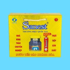 Nước Yến sào Khánh Hòa Sanest hộp 6 lọ 70 ml QS KM