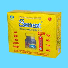 Nước Yến sào Khánh Hòa Sanest hộp 6 lọ 70 ml QS KM