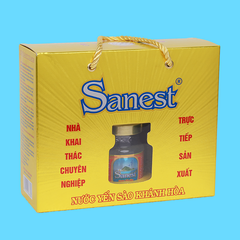 Nước Yến sào Khánh Hòa Sanest hộp 6 lọ 70 ml QS
