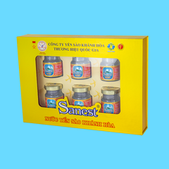 Nước Yến sào Khánh Hòa Sanest hộp 6 lọ 70ml QT - 002H6QT