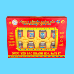 Nước yến sào Khánh Hòa Sanest hộp 8 lọ 70ml - 002H8