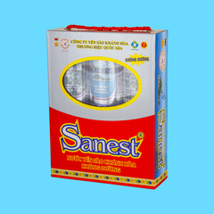 Nước Yến sào Khánh Hòa Sanest không đường hộp 6 lon 190ml - 003H6