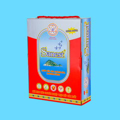 Nước Yến sào Khánh Hòa Sanest không đường hộp 6 lon 190ml - 003H6