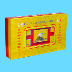 Yến sào đảo thiên nhiên tinh chế mẫu hộp quà tặng gồm 5 hộp 3g - 011G