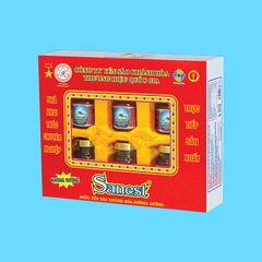Nước Yến sào Khánh Hòa Sanest không đường hộp 6 lọ 70ml - 029H6