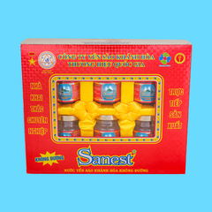 Nước Yến sào Khánh Hòa Sanest không đường hộp 6 lọ 70ml - 029H6